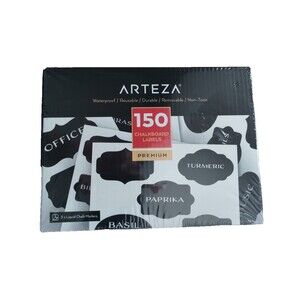 Arteza Chalkboard Labels Markers, 150 pieces, Waterproof Reusable Removable NEW